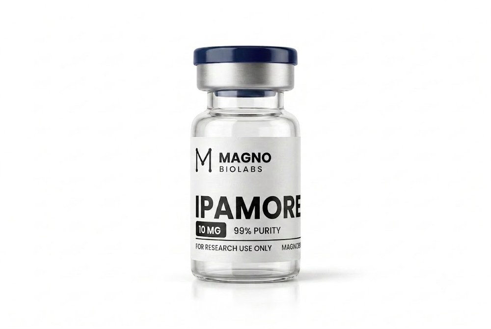 Vial de Ipamorelin 10 mg - pureza 99% - Magno Biolabs