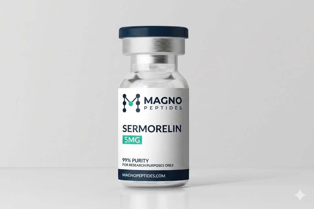 Vial de Sermorelin 2 mg - pureza 99% - Magno Peptides