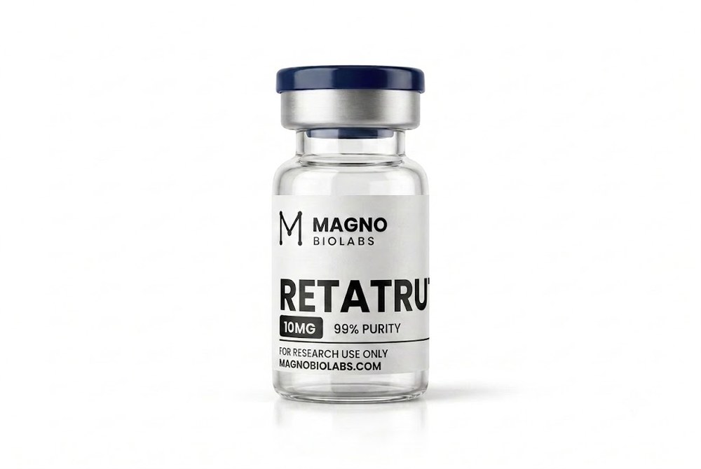 Vial de Retatrutide 5 mg - pureza 99% - Magno Biolabs