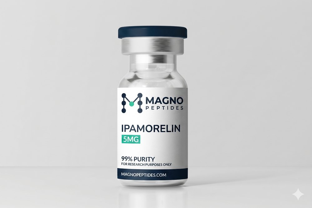Vial de Ipamorelin 10 mg - pureza 99% - Magno Peptides