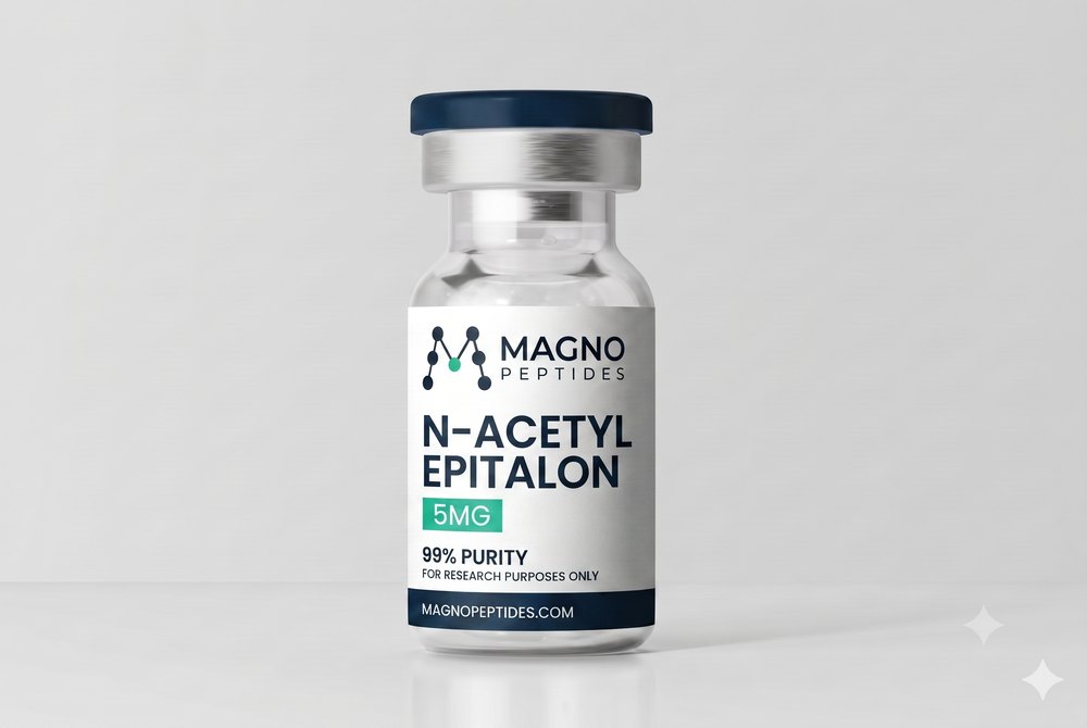 Vial de N-Acetil Epitalon 5 mg - pureza 99% - Magno Peptides